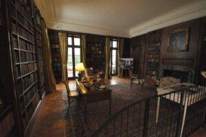 The library at the Mount